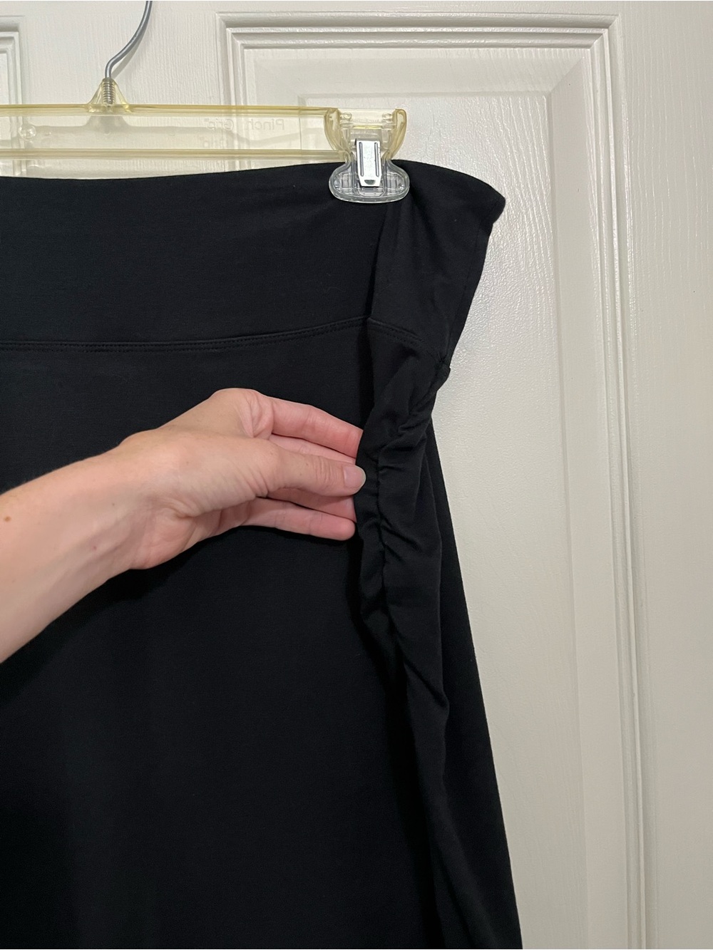 Earth Yoga Black Athletic Skirt Size L Organic Cotton Bamboo Athleisure - Picture 4 of 11